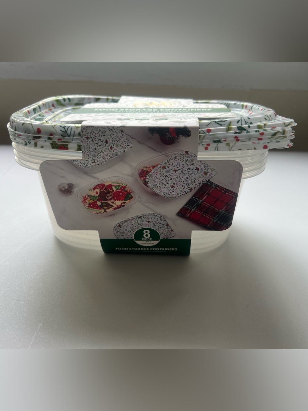 Floral Food Storage Containers Set. - Picture 2 of 3